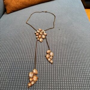 Elegant Gold and Cream Necklace